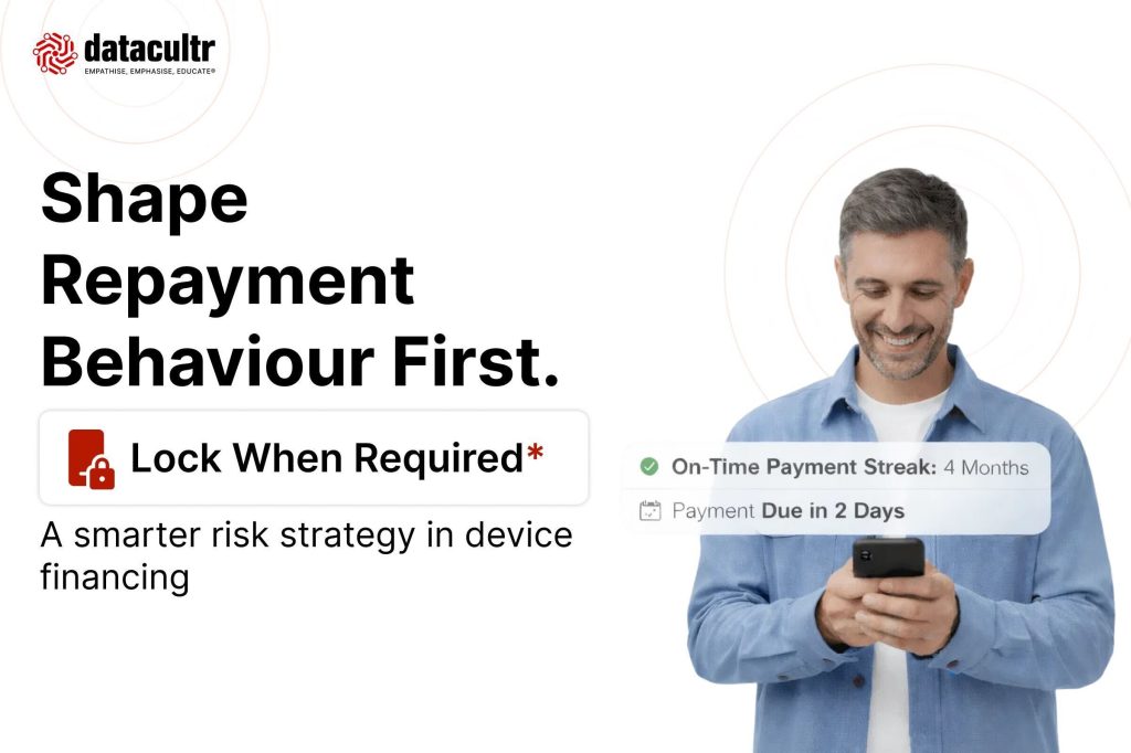 A man with a disciplined repayment behaviour due to reminders by Datacultr